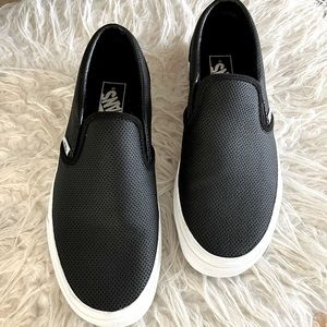 Vans Perf Leather Slip on Shoe (Never worn) - Women’s 9.5 / Mens 8
